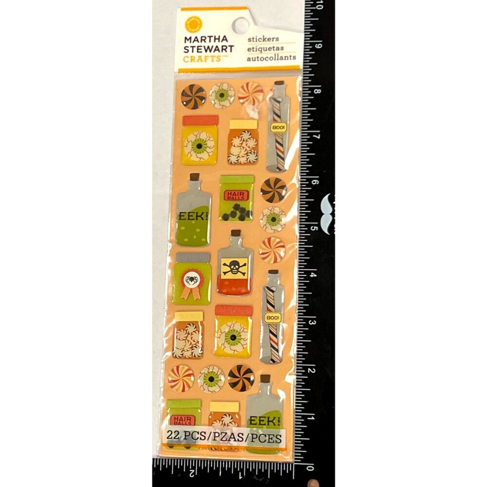 Martha Stewart Halloween Stickers Witch Potions & Spooky Sweets 18-20213